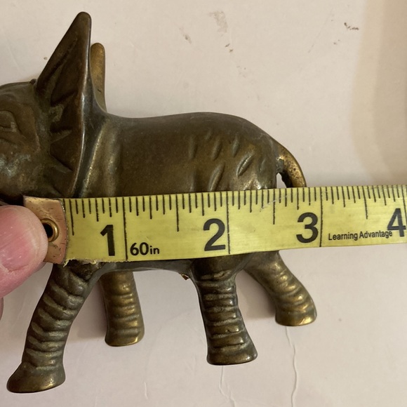 Vintage made in Taiwan solid brass elephant - Picture 9 of 11